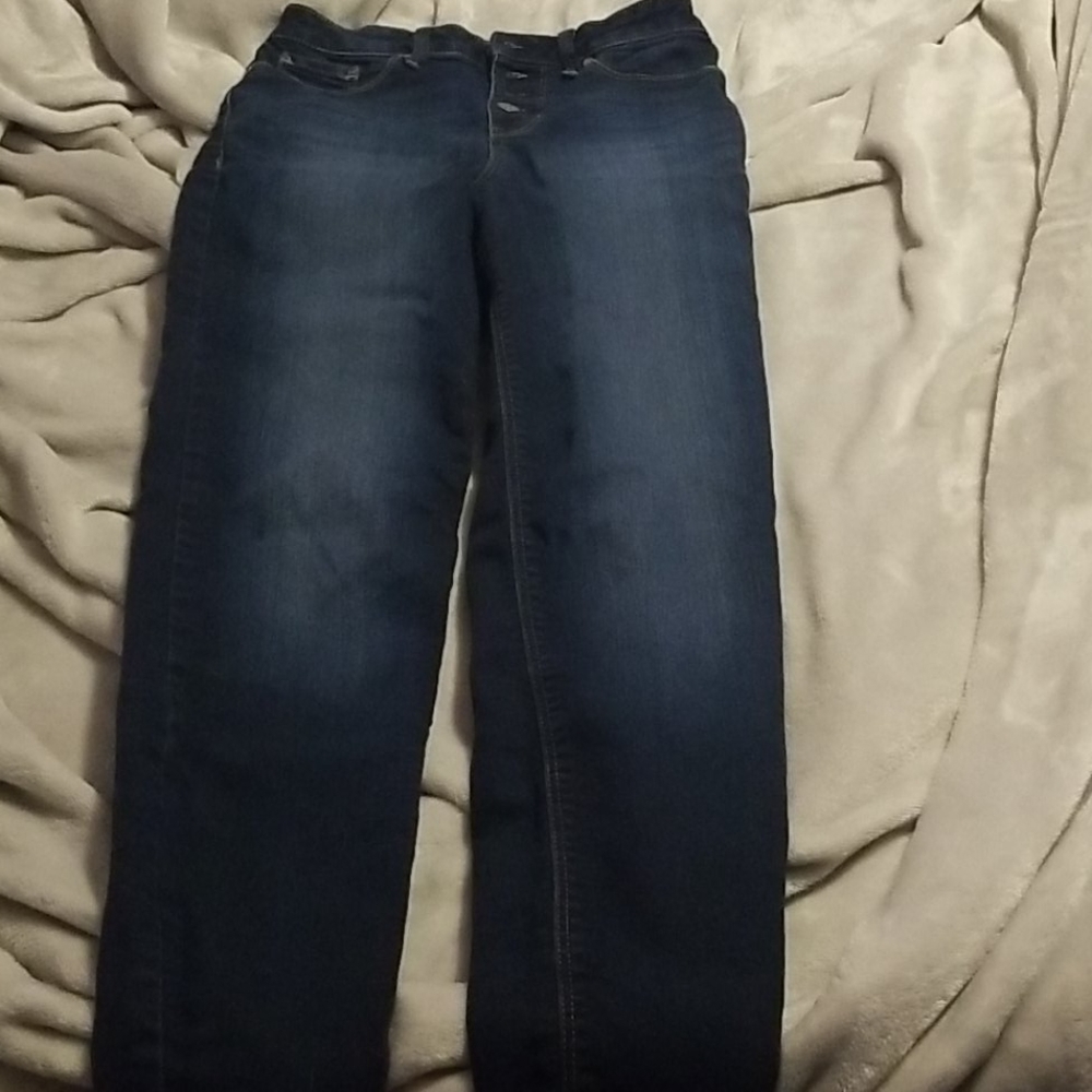 dark blue NOBO high rise sculpting skinny jeans